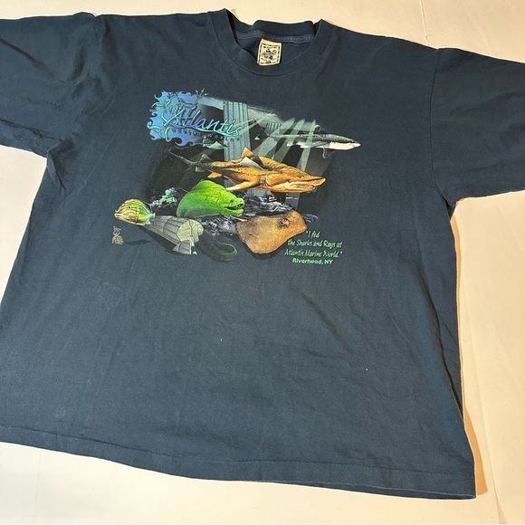 Vtg Atlantis Marine World NY T Shirt - Picture 1 of 11